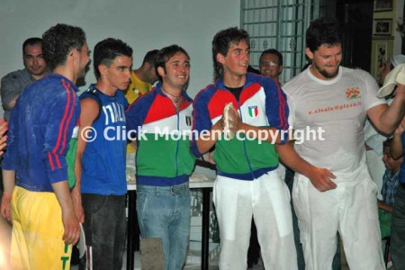 Campioni Olimpionici di pizza acrobatica.